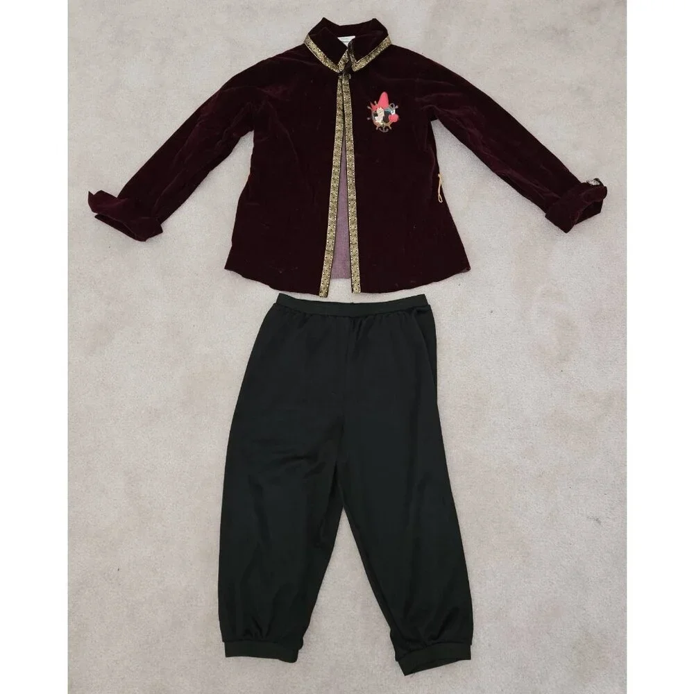 Disney Store Captain Hook Halloween Costume Boys 4-6 Jacket Pants MULTIPLE FLAWS